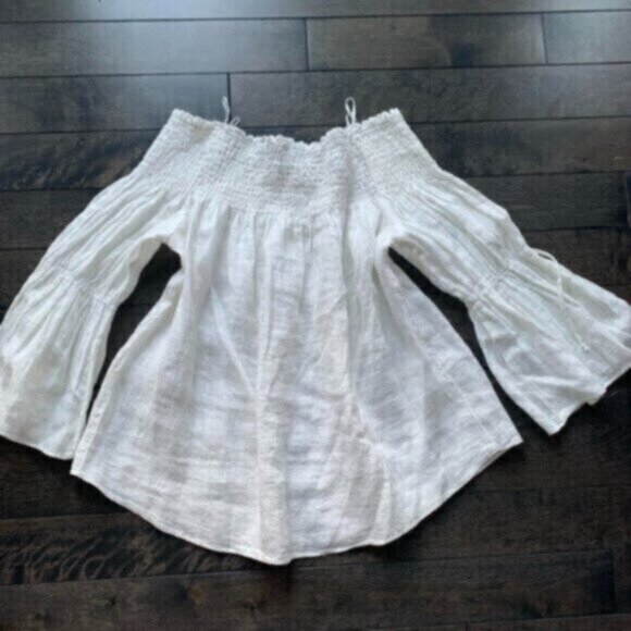 Zara Off Shoulder Linen top - Picture 2 of 2